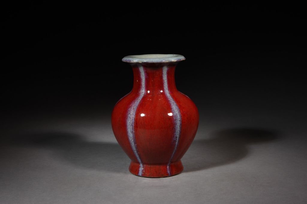 图片[1]-Imitation Jun Kiln Varying Glaze Pomegranate Zun-China Archive